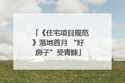 《住宅项目规范》落地首月 “好房子”受青睐