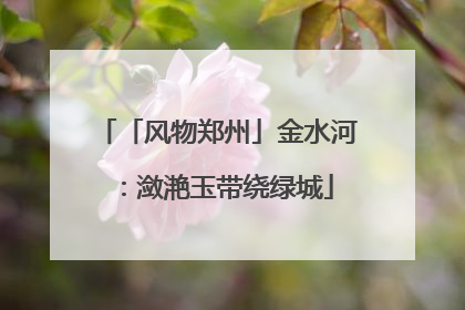 「风物郑州」金水河：潋滟玉带绕绿城