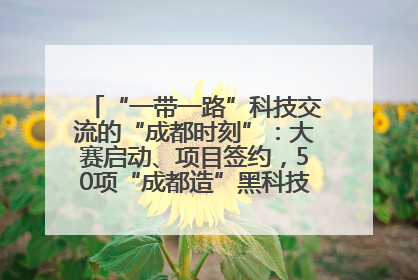 “一带一路”科技交流的“成都时刻”：大赛启动、项目签约，50项“成都造”黑科技吸引多国客商