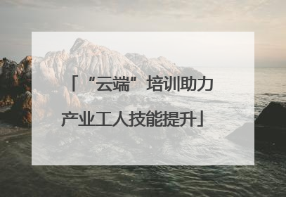 “云端”培训助力产业工人技能提升