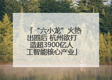 “六小龙”火热出圈后 杭州欲打造超3900亿人工智能核心产业