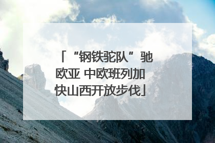 “钢铁驼队”驰欧亚 中欧班列加快山西开放步伐