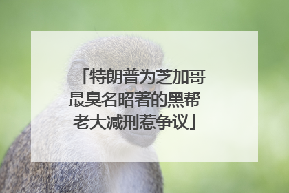 特朗普为芝加哥最臭名昭著的黑帮老大减刑惹争议