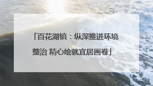 百花湖镇：纵深推进环境整治 精心绘就宜居画卷