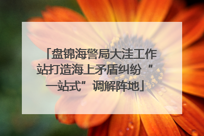 盘锦海警局大洼工作站打造海上矛盾纠纷“一站式”调解阵地
