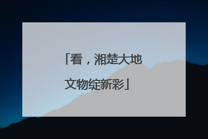 看，湘楚大地文物绽新彩