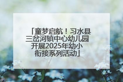 童梦启航！习水县三岔河镇中心幼儿园开展2025年幼小衔接系列活动