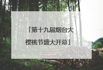第十九届烟台大樱桃节盛大开幕