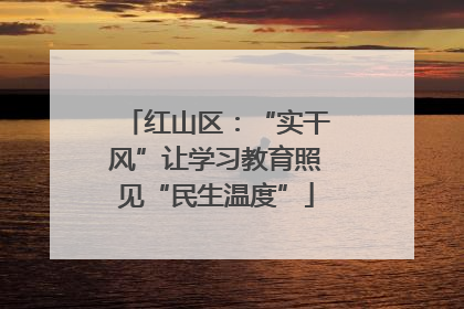 红山区：“实干风”让学习教育照见“民生温度”
