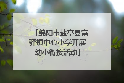 绵阳市盐亭县富驿镇中心小学开展幼小衔接活动