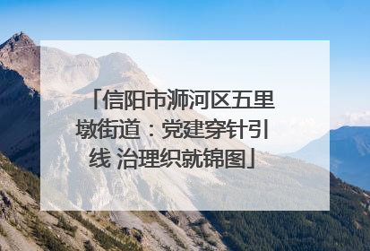 信阳市浉河区五里墩街道：党建穿针引线 治理织就锦图