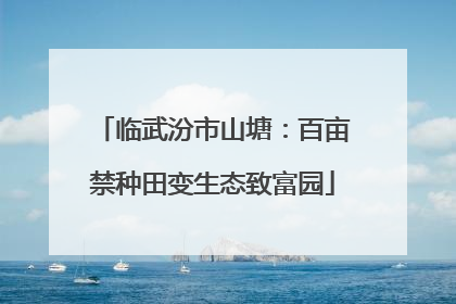 临武汾市山塘：百亩禁种田变生态致富园
