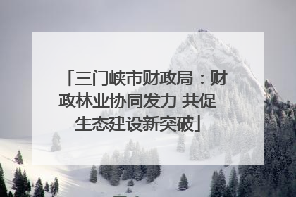 三门峡市财政局：财政林业协同发力 共促生态建设新突破