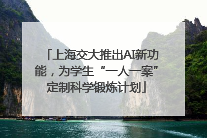上海交大推出AI新功能，为学生“一人一案”定制科学锻炼计划