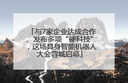与7家企业达成合作、发布多项“硬科技”，这场具身智能机器人大会蓉城启幕