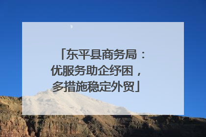 东平县商务局：优服务助企纾困，多措施稳定外贸