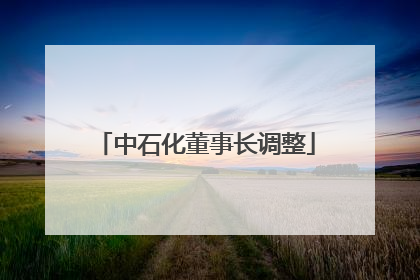 中石化董事长调整