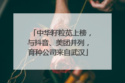 中华籽粒苋上榜，与抖音、美团并列，育种公司来自武汉