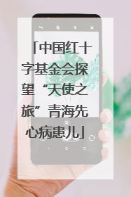 中国红十字基金会探望“天使之旅”青海先心病患儿