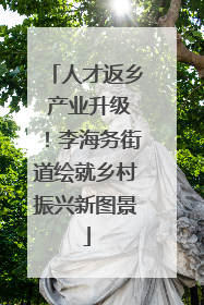 人才返乡 产业升级！李海务街道绘就乡村振兴新图景