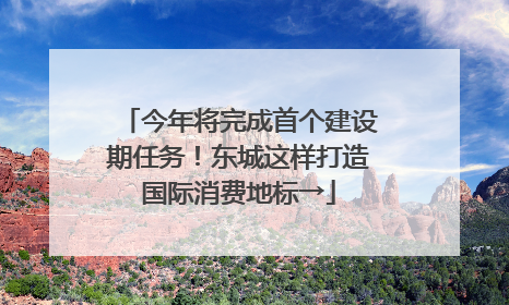 今年将完成首个建设期任务！东城这样打造国际消费地标→