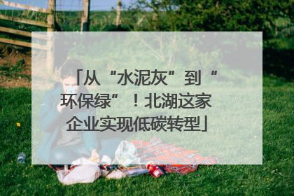 从“水泥灰”到“环保绿”！北湖这家企业实现低碳转型