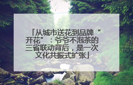 从城市送花到品牌“开花”：爷爷不泡茶的三省联动背后，是一次文化共振式扩张