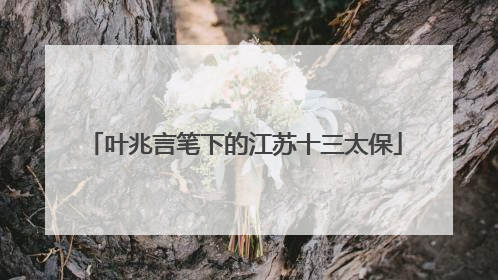 叶兆言笔下的江苏十三太保