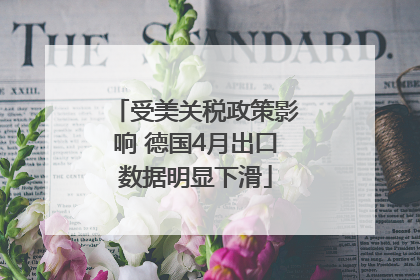 受美关税政策影响 德国4月出口数据明显下滑