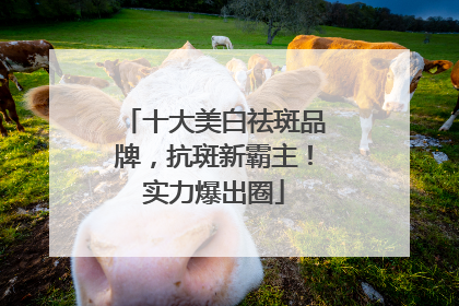 十大美白祛斑品牌，抗斑新霸主！实力爆出圈