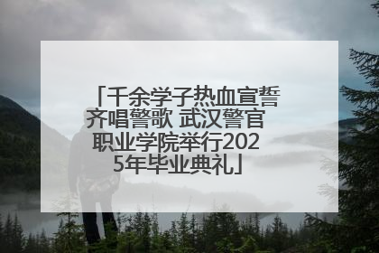 千余学子热血宣誓齐唱警歌 武汉警官职业学院举行2025年毕业典礼