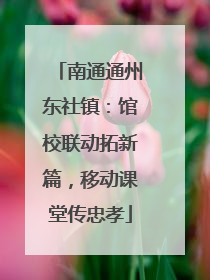 南通通州东社镇：馆校联动拓新篇，移动课堂传忠孝