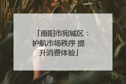 南阳市宛城区：护航市场秩序 提升消费体验