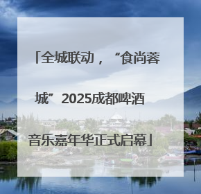 全城联动，“食尚蓉城”2025成都啤酒音乐嘉年华正式启幕