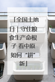全国土地日｜守住粮食生产命根子 看中原如何“耕”新