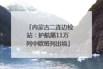 内蒙古二连边检站：护航第11万列中欧班列出境