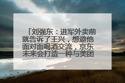 刘强东：进军外卖前就告诉了王兴，想邀他面对面喝酒交流，京东未来会打造一种与美团不同的商业模式
