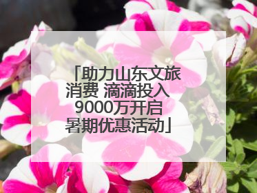助力山东文旅消费 滴滴投入9000万开启暑期优惠活动