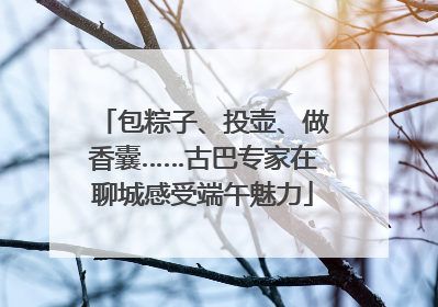 包粽子、投壶、做香囊……古巴专家在聊城感受端午魅力