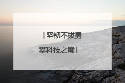 坚韧不拔勇攀科技之巅