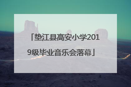 垫江县高安小学2019级毕业音乐会落幕
