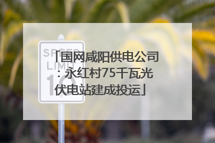 国网咸阳供电公司：永红村75千瓦光伏电站建成投运