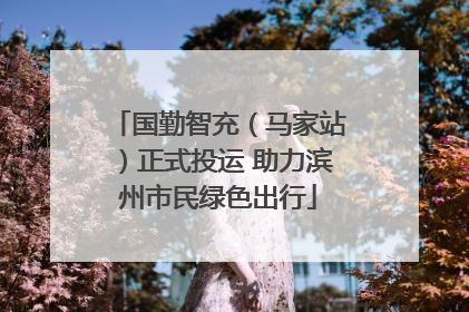 国勤智充（马家站）正式投运 助力滨州市民绿色出行
