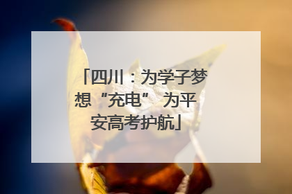 四川：为学子梦想“充电” 为平安高考护航