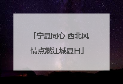 宁夏同心 西北风情点燃江城夏日