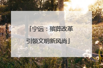 宁远：殡葬改革引领文明新风尚