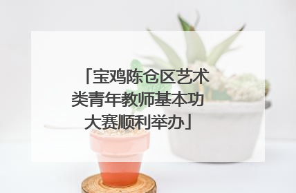 宝鸡陈仓区艺术类青年教师基本功大赛顺利举办