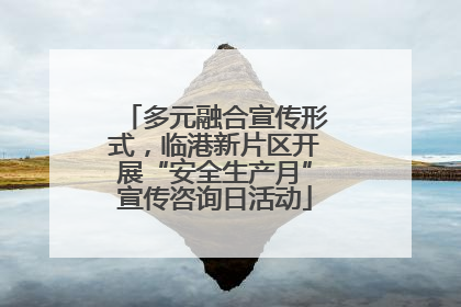 多元融合宣传形式，临港新片区开展“安全生产月”宣传咨询日活动