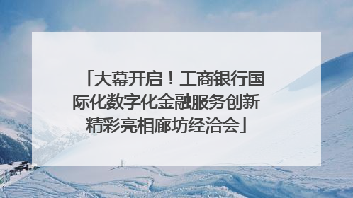 大幕开启！工商银行国际化数字化金融服务创新精彩亮相廊坊经洽会