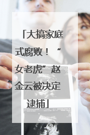 大搞家庭式腐败！“女老虎”赵金云被决定逮捕